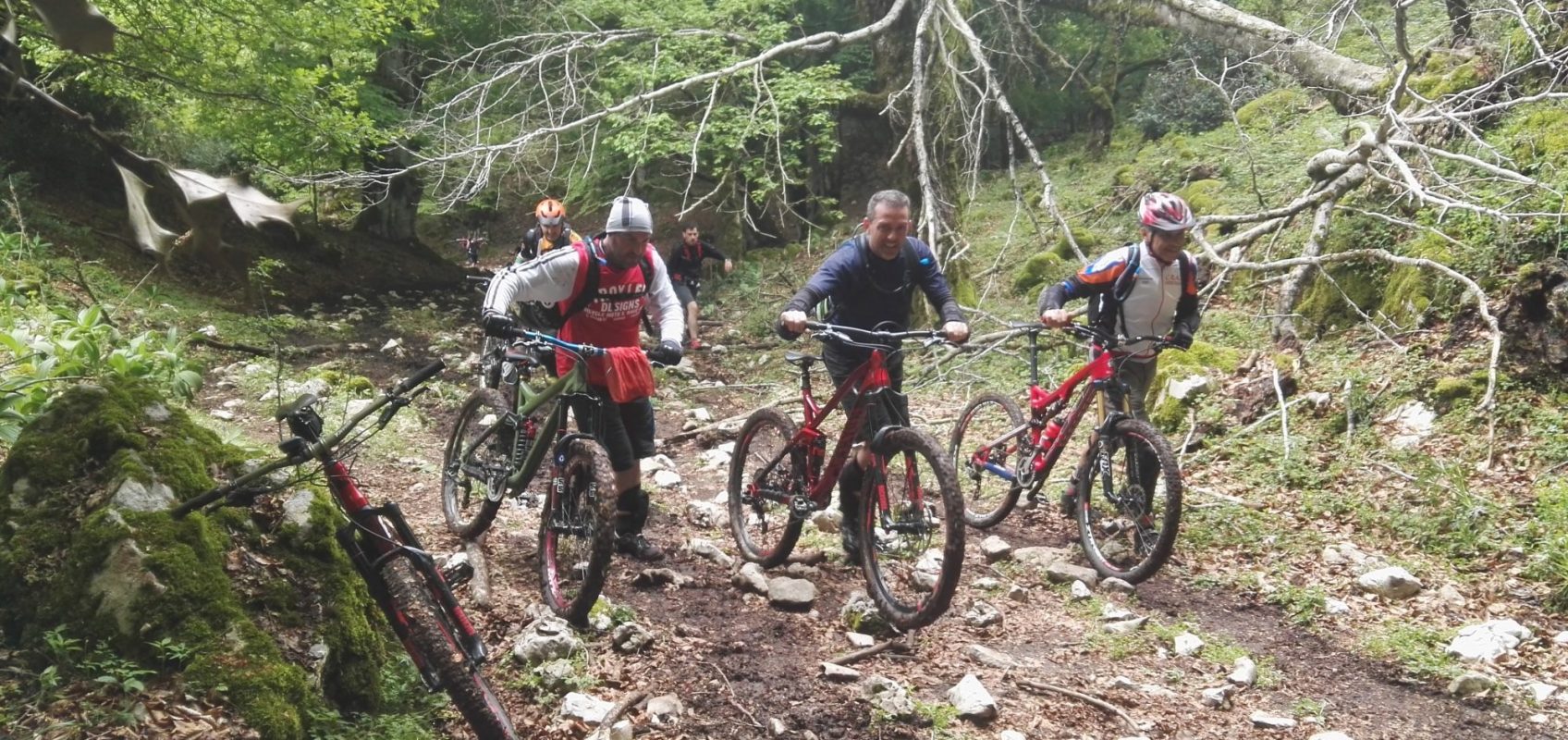 andare in bicicletta sul parco di veio a roma